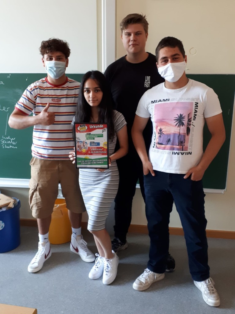 Preisverteilung BigBurn 2020, Klasse 9c -3